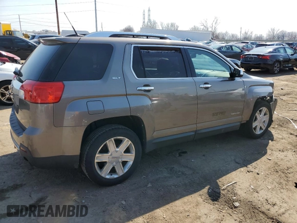 2010 GMC Terrain SLT-2 with VIN 2CTFLHEY5A6292627, listed as a Copart auction lot 46116414 with 179,070 mi miles and Salvage Title. Bid and sale history available at carsss.com. Image 3.