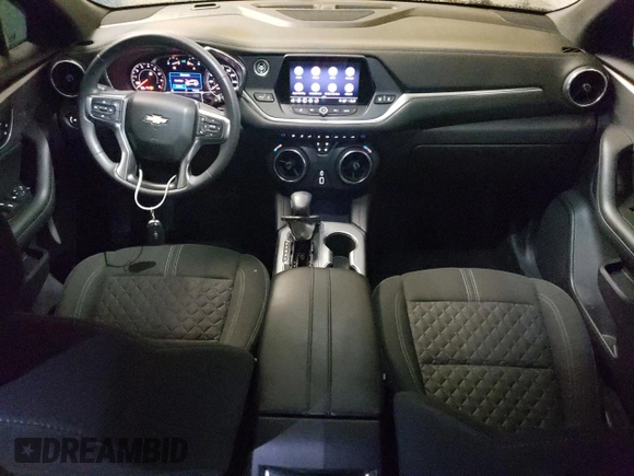 2021 Chevrolet Blazer LT with VIN 3GNKBHRS8MS566418, listed as a Copart auction lot 56045445 with 58,737 mi miles and Salvage title. Bid and sale history available at DreamBid. Image 8.