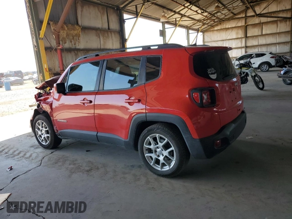 2020 Jeep Renegade Altitude with VIN ZACNJABB4LPL42991, listed as a Copart auction lot 56705265 with 93,977 mi miles and Salvage title. Bid and sale history available at DreamBid. Image 2.