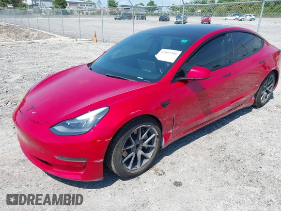2022 Tesla Model 3 with VIN 5YJ3E1EA7NF152114, listed as a IAAI auction lot 42097399 with 96,726 mi miles. Bid and sale history available at carsss.com. Image 25.