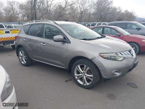 2009 Nissan Murano LE with VIN JN8AZ18W39W125436, listed as a IAAI auction lot 41946561 with 157,832 mi miles. Bid and sale history available at carsss.com. Image 1.