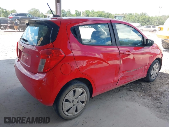 2016 Chevrolet Spark LS with VIN KL8CB6SA6GC588083, listed as a IAAI auction lot 40064066 with 123,217 mi miles. Bid and sale history available at carsss.com. Image 4.