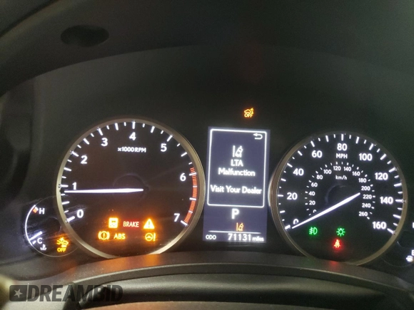 2020 Lexus NX 300 with VIN JTJDARDZ1L5004526, listed as a Copart auction lot 50949195 with 71,131 mi miles and Salvage Title. Bid and sale history available at DreamBid. Image 9.