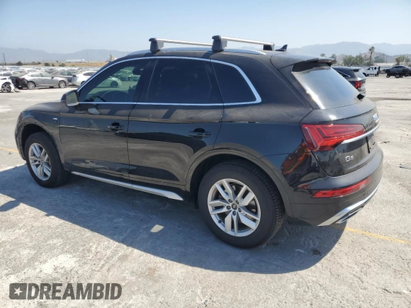2023 Audi Q5 S line Premium with VIN WA1GAAFY9P2155489, listed as a Copart auction lot 58023625 with 18,513 mi miles and Salvage title. Bid and sale history available at DreamBid. Image 2.