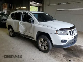 2016 Jeep Compass Sport with VIN 1C4NJDBB7GD627029, listed as a Copart auction lot 58745075 with 108,175 mi miles and Salvage title. Bid and sale history available at DreamBid. Image 4.