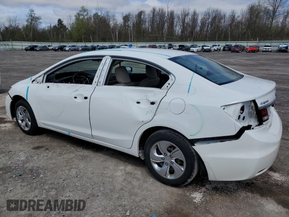 2015 Honda Civic Sedan LX with VIN 19XFB2F59FE000193, listed as a Copart auction lot 54250575 with 154,934 mi miles and Salvage Title. Bid and sale history available at carsss.com. Image 2.