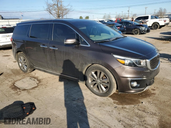 2018 Kia Sedona SX-L with VIN KNDME5C16J6394039, listed as a Copart auction lot 84510944 with 127,694 mi miles and Salvage Title. Bid and sale history available at carsss.com. Image 4.
