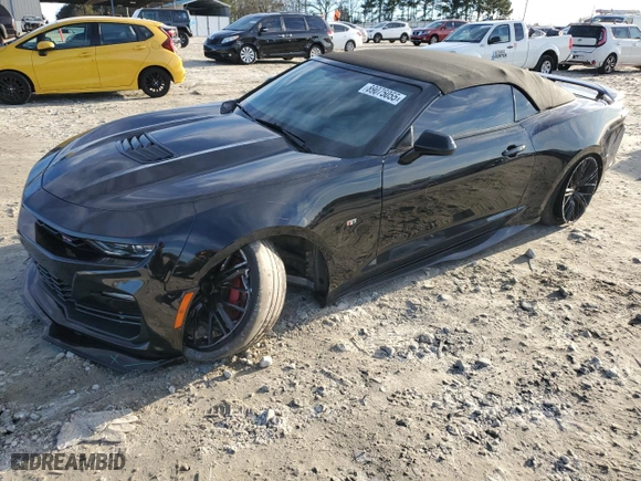 2019 Chevrolet Camaro 2SS with VIN 1G1FH3D72K0126254, listed as a Copart auction lot 89075055 with 65,280 mi miles and Salvage Title. Bid and sale history available at carsss.com. Image 1.