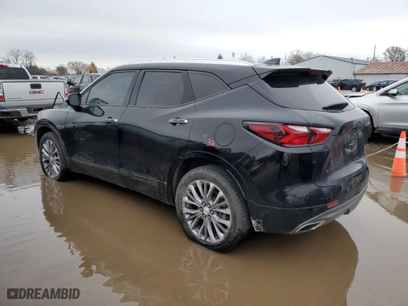 2019 Chevrolet Blazer Premier with VIN 3GNKBFRS1KS660139, listed as a Copart auction lot 81121774 with 68,302 mi miles and Salvage Title. Bid and sale history available at carsss.com. Image 2.
