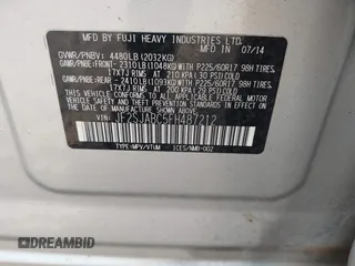 2015 Subaru Forester 2.5i with VIN JF2SJABC5FH487212, listed as a IAAI auction lot 42006703 with 143,895 mi miles and . Bid and sale history available at DreamBid. Image 9.