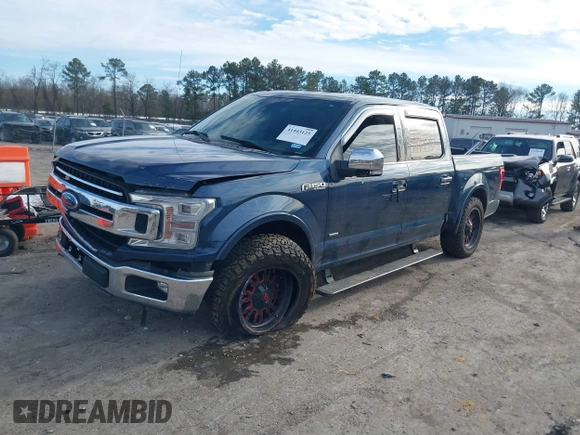 2018 Ford F-150 XL with VIN 1FTEW1CG9JFC30203, listed as a IAAI auction lot 41443125 with 149,915 mi miles. Bid and sale history available at carsss.com. Image 2.