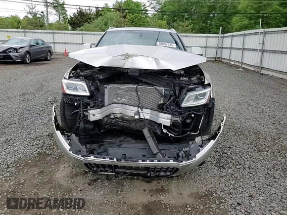 2014 Audi Q5 Premium Plus with VIN WA1DGAFP0EA005265, listed as a Copart auction lot 56697635 with 104,632 mi miles and Salvage title. Bid and sale history available at DreamBid. Image 14.
