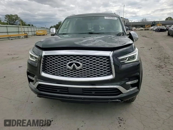 2019 Infiniti QX80 LUXE with VIN JN8AZ2ND6K9850428, listed as a Copart auction lot 71494304 with 60,426 mi miles and Salvage Title. Bid and sale history available at carsss.com. Image 15.