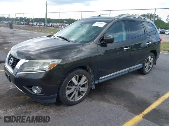 2016 Nissan Pathfinder Platinum with VIN 5N1AR2MM1GC601280, listed as a IAAI auction lot 42169483 with 179,332 mi miles. Bid and sale history available at carsss.com. Image 18.