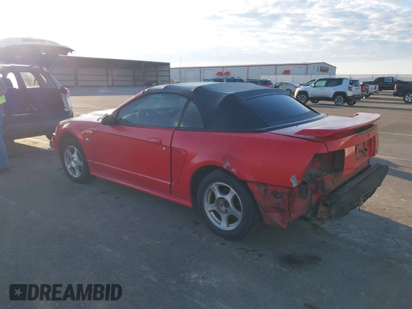 2004 Ford Mustang Deluxe with VIN 1FAFP44644F221637, listed as a IAAI auction lot 41625384 with 123,424 mi miles. Bid and sale history available at carsss.com. Image 3.