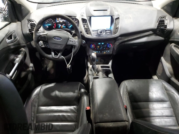 2018 Ford Escape Titanium with VIN 1FMCU9J95JUC62170, listed as a Copart auction lot 86991454 with 93,486 mi miles and Salvage title. Bid and sale history available at DreamBid. Image 8.