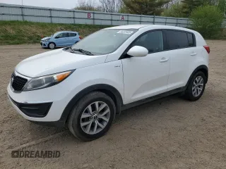 2015 Kia Sportage LX with VIN KNDPBCAC5F7692727, listed as a Copart auction lot 55222935 with 192,334 mi miles and Clean Title. Bid and sale history available at carsss.com. Image 1.