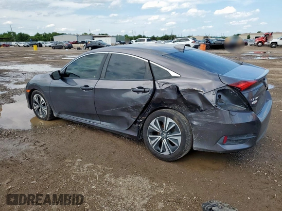 2018 Honda Civic EX-T with VIN JHMFC1F35JX018879, listed as a Copart auction lot 58633655 with 129,906 mi miles and Salvage title. Bid and sale history available at DreamBid. Image 2.