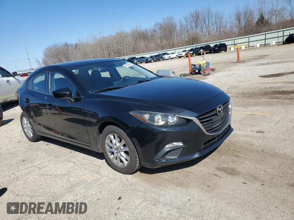 2014 Mazda 3 i Grand Touring with VIN JM1BM1W74E1108100, listed as a Copart auction lot 49628005 with 177,273 mi miles and Salvage Title. Bid and sale history available at carsss.com. Image 4.