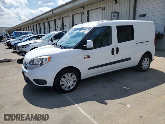 2017 Ram ProMaster City Cargo Tradesman SLT with VIN ZFBERFBB4H6E10036, listed as a Copart auction lot 65130395 with 106,277 mi miles and Clean title. Bid and sale history available at DreamBid. Image 1.
