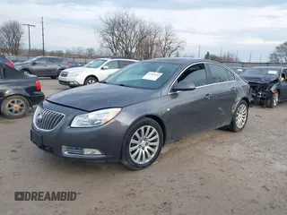 2011 Buick Regal CXL RL2 with VIN W04GP5EC8B1081461, listed as a IAAI auction lot 41904432 with 161,947 mi miles. Bid and sale history available at carsss.com. Image 2.