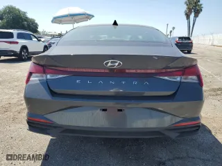 2021 Hyundai Elantra SEL with VIN 5NPLS4AG0MH032370, listed as a Copart auction lot 52202485 with 32,607 mi miles and Salvage Title. Bid and sale history available at carsss.com. Image 6.