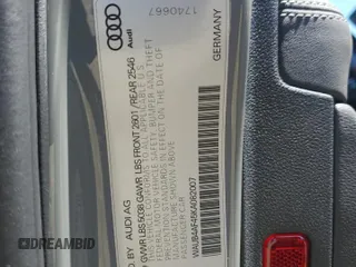 2019 Audi S4 Premium Plus with VIN WAUB4AF45KA082007, listed as a Copart auction lot 55275724 with 25,115 mi miles and Salvage Title. Bid and sale history available at carsss.com. Image 12.