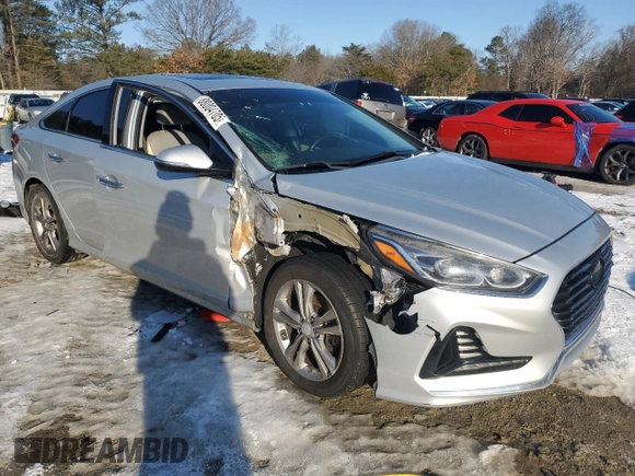 2018 Hyundai Sonata SEL with VIN 5NPE34AF6JH671975, listed as a Copart auction lot 88004705 with 128,123 mi miles and Salvage Title. Bid and sale history available at DreamBid. Image 4.