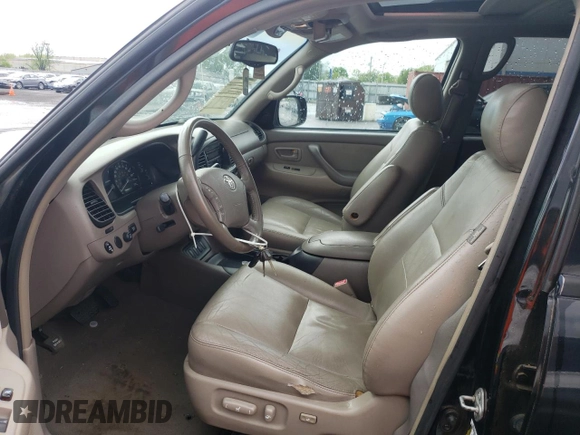 2005 Toyota Sequoia SR5 with VIN 5TDBT44A75S257395, listed as a Copart auction lot 55420505 with 213,121 mi miles and Salvage Title. Bid and sale history available at DreamBid. Image 7.