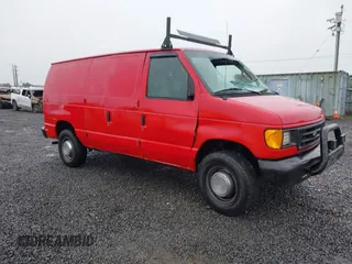2006 Ford Econoline Cargo with VIN 1FTNE24W16DA93338, listed as a IAAI auction lot 41611775 with 230,217 mi miles and . Bid and sale history available at carsss.com. Image 1.