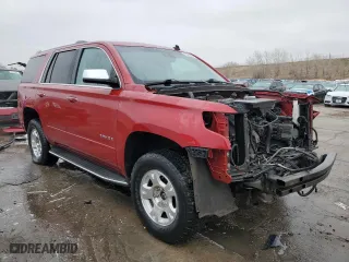 2015 Chevrolet Tahoe LTZ with VIN 1GNSKCKC8FR133323, listed as a Copart auction lot 47989525 with 123,391 mi miles and Salvage Title. Bid and sale history available at carsss.com. Image 4.