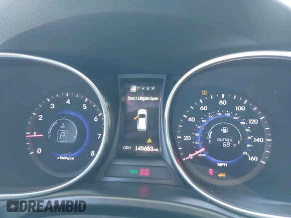 2016 Hyundai Santa Fe SE with VIN KM8SR4HF4GU144843, listed as a IAAI auction lot 41413888 with 145,683 mi miles. Bid and sale history available at carsss.com. Image 7.