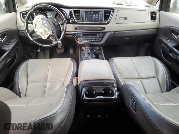 2018 Kia Sedona SX-L with VIN KNDME5C18J6370387, listed as a Copart auction lot 77415064 with 126,828 mi miles and Salvage Title. Bid and sale history available at carsss.com. Image 8.