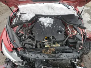 2021 Infiniti Q50 Luxe with VIN JN1EV7BR9MM752423, listed as a Copart auction lot 45055345 with 43,835 mi miles and Salvage Title. Bid and sale history available at carsss.com. Image 11.