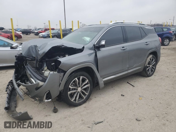 2019 GMC Terrain Denali with VIN 3GKALXEX5KL265114, listed as a Copart auction lot 44833985 with 140,867 mi miles and Salvage Title. Bid and sale history available at carsss.com. Image 1.