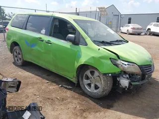 2014 Toyota Sienna L with VIN 5TDZK3DC6ES490746, listed as a IAAI auction lot 42716720 with Not provided miles and . Bid and sale history available at DreamBid. Image 1.