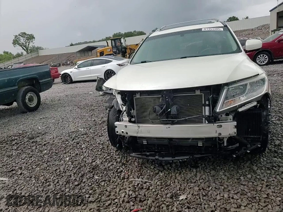 2016 Nissan Pathfinder Platinum with VIN 5N1AR2MN7GC657846, listed as a Copart auction lot 61353405 with 100,692 mi miles and Salvage title. Bid and sale history available at DreamBid. Image 15.