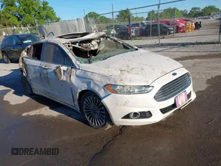 2013 Ford Fusion Titanium with VIN 3FA6P0K94DR174649, listed as a IAAI auction lot 41784406 with 1 mi miles. Bid and sale history available at carsss.com. Image 1.