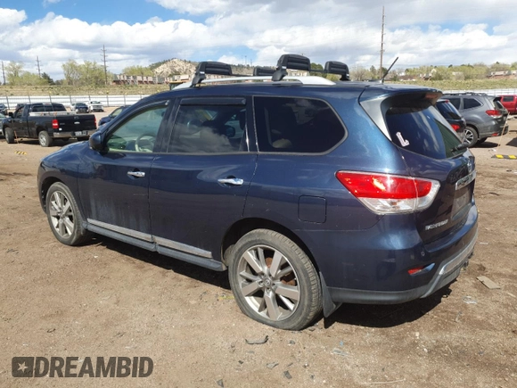 2013 Nissan Pathfinder SL with VIN 5N1AR2MM8DC672939, listed as a Copart auction lot 53847225 with 130,395 mi miles and Clean Title. Bid and sale history available at carsss.com. Image 2.