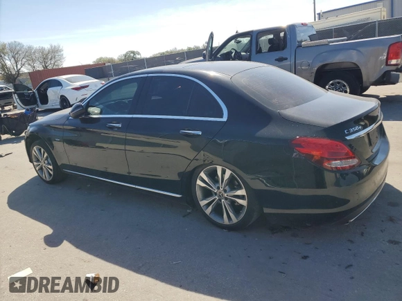 2017 Mercedes-Benz C 350e with VIN 55SWF4HB7HU226635, listed as a Copart auction lot 46375915 with 116,832 mi miles and Clean Title. Bid and sale history available at DreamBid. Image 2.