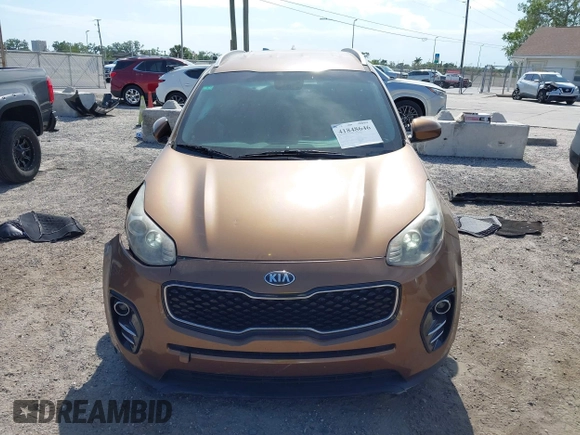 2017 Kia Sportage EX with VIN KNDPN3AC6H7109141, listed as a IAAI auction lot 41848646 with 123,211 mi miles. Bid and sale history available at carsss.com. Image 12.