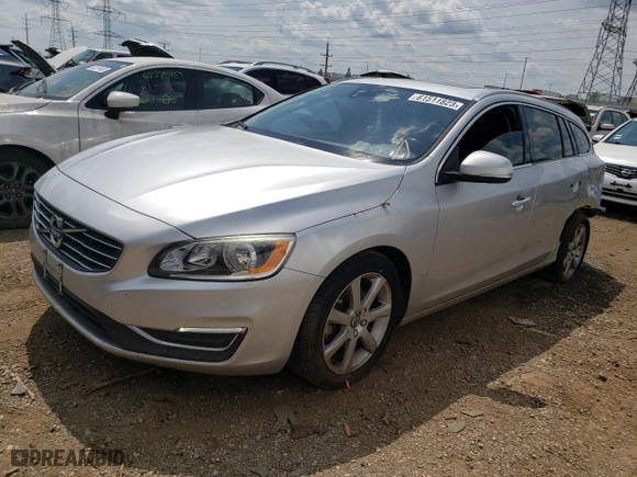 2016 Volvo V60 T5 Drive-E Premier with VIN YV140MEK5G1290107, listed as a Copart auction lot 61511823 with 70,808 mi miles. Bid and sale history available at carsss.com. Image 1.