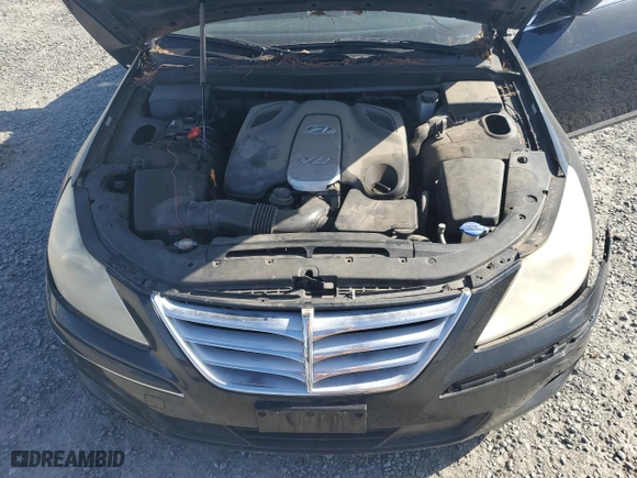 2010 Hyundai Genesis with VIN KMHGC4DFXAU107087, listed as a Copart auction lot 78236034 with 214,147 mi miles and Salvage Title. Bid and sale history available at carsss.com. Image 12.