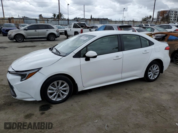 2024 Toyota Corolla LE with VIN JTDB4MEEXR3016274, listed as a Copart auction lot 51853975 with 15,953 mi miles and Salvage Title. Bid and sale history available at carsss.com. Image 1.