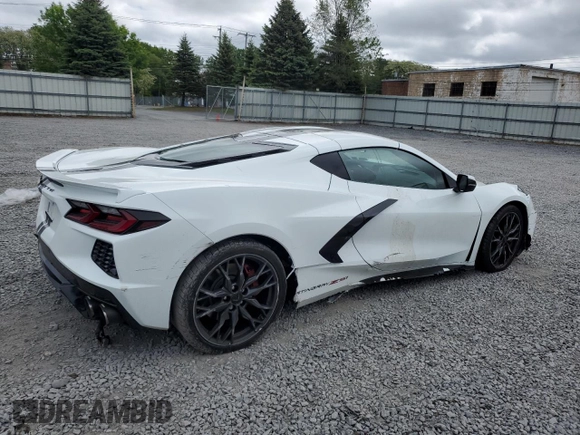 2023 Chevrolet Corvette 1LT z VIN 1G1YA2D40P5113283, wystawiony jako Copart lot #58986635 z przebiegiem Nie podano mil oraz Szkoda całkowita • Salvage title. Historia ofert i sprzedaży dostępna na DreamBid. Obrazek 3.
