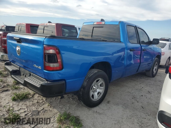 2023 Ram 1500 Tradesman with VIN 1C6RRFCG6PN600616, listed as a Copart auction lot 75331334 with Not provided miles and Salvage title. Bid and sale history available at DreamBid. Image 3.