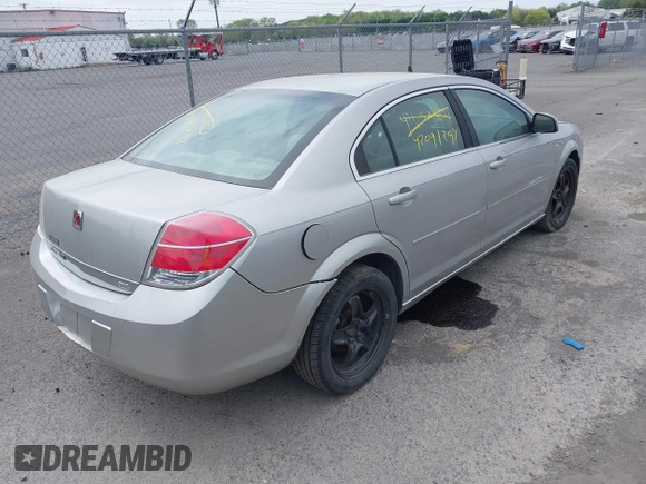 2008 Saturn Aura XE with VIN 1G8ZS57N78F145121, listed as a IAAI auction lot 42091294 with 151,642 mi miles. Bid and sale history available at carsss.com. Image 4.