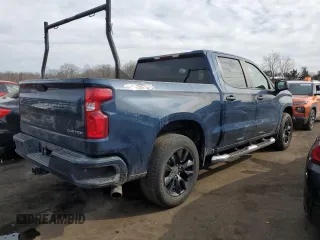 2021 Chevrolet Silverado 1500 Custom with VIN 1GCPYBEH8MZ116002, listed as a Copart auction lot 46158675 with 106,535 mi miles and Salvage Title. Bid and sale history available at DreamBid. Image 3.
