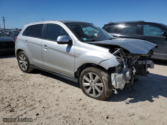 2015 Mitsubishi Outlander Sport ES with VIN 4A4AP3AU5FE054644, listed as a Copart auction lot 46352285 with 123,638 mi miles and Salvage Title. Bid and sale history available at carsss.com. Image 4.