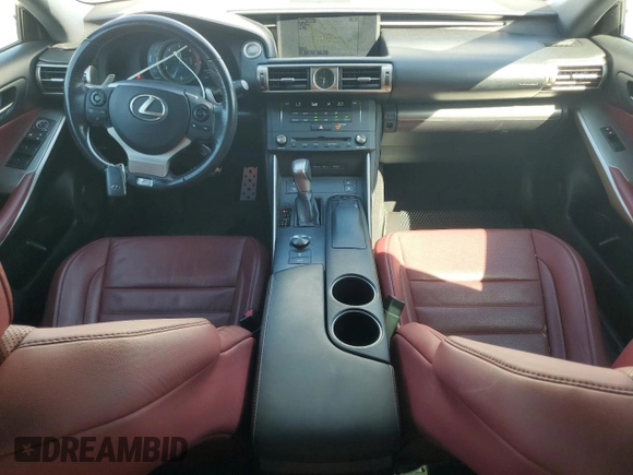 2016 Lexus IS 200t with VIN JTHBA1D2XG5009355, listed as a Copart auction lot 57409145 with 79,531 mi miles and Salvage title. Bid and sale history available at DreamBid. Image 8.